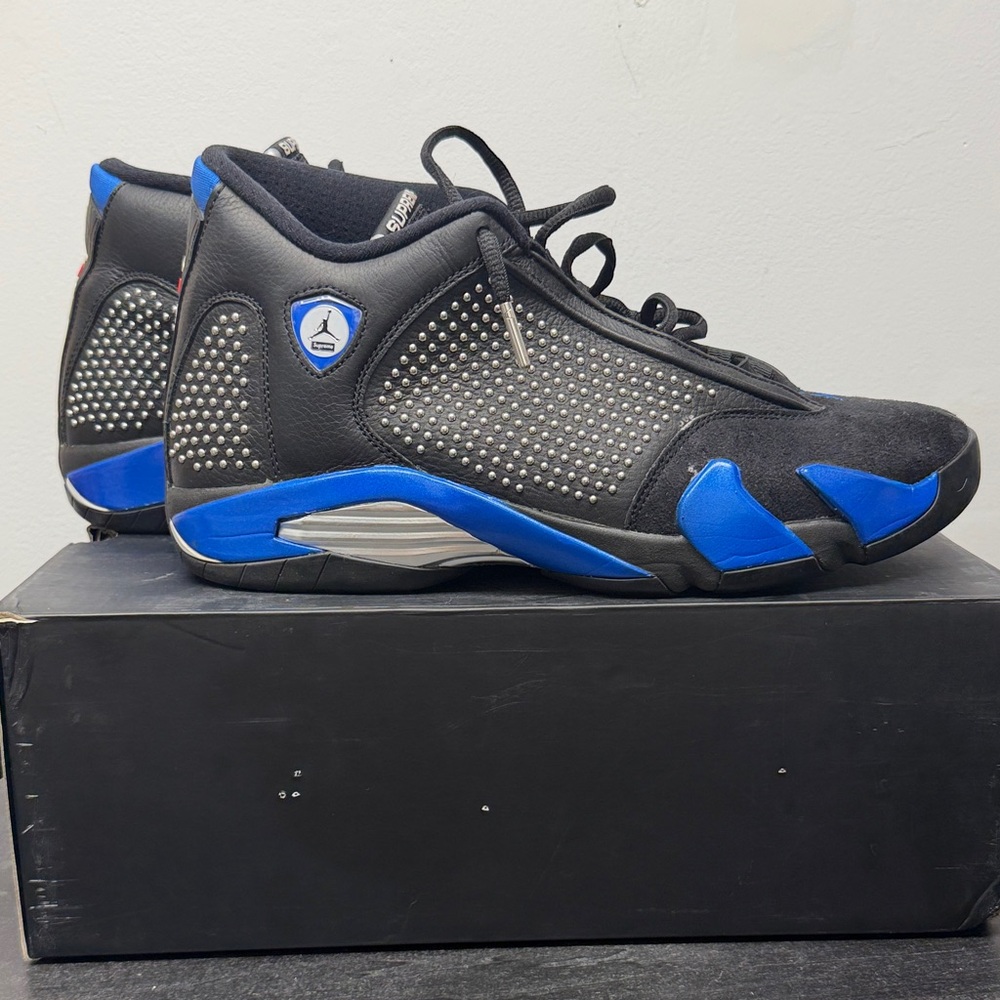 Jordan 14 Supreme Black and Blue